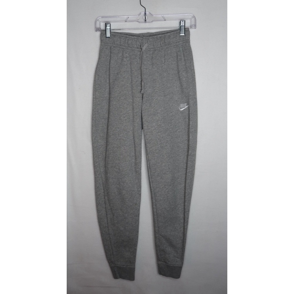 Nike Club Fleece Mid Rise Slim Joggers XS Gray Heather Sweatpants DQ5174-063